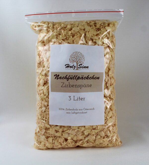 Nachfüllsäckchen Zirbenspäne Zirbenholz Holzsinn